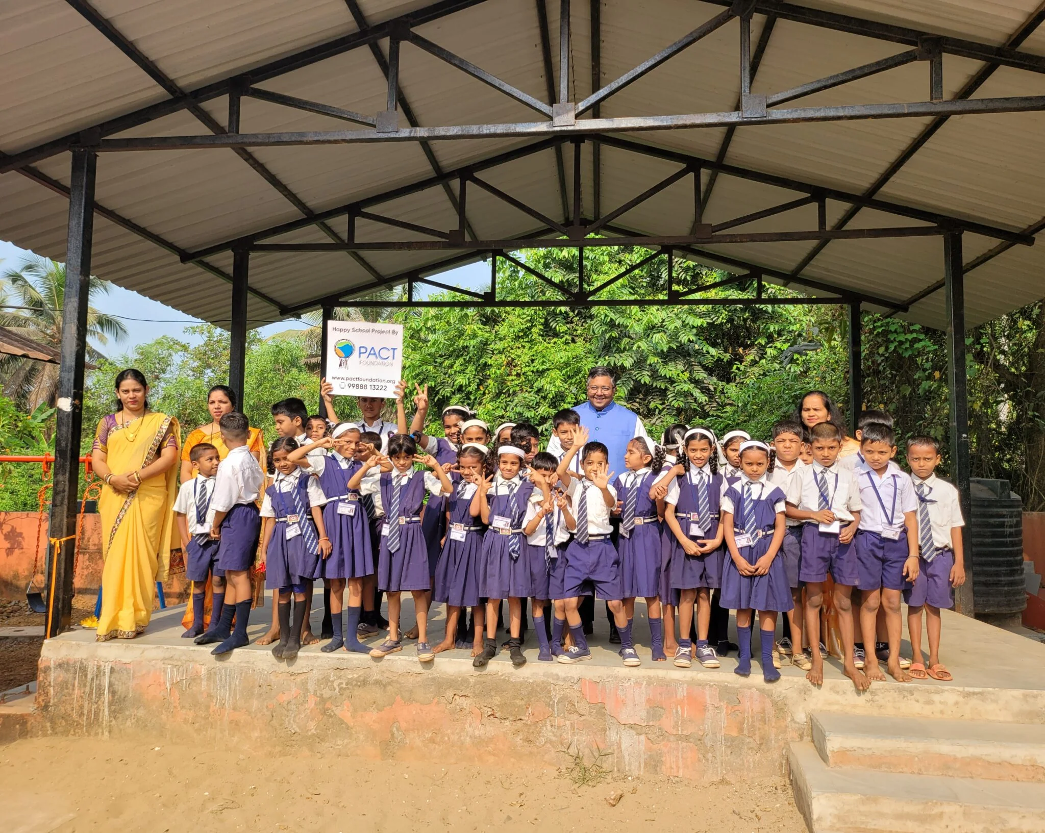 PACT Foundation enhances facilities at Government Primary School, Verla with renovated playground and podium