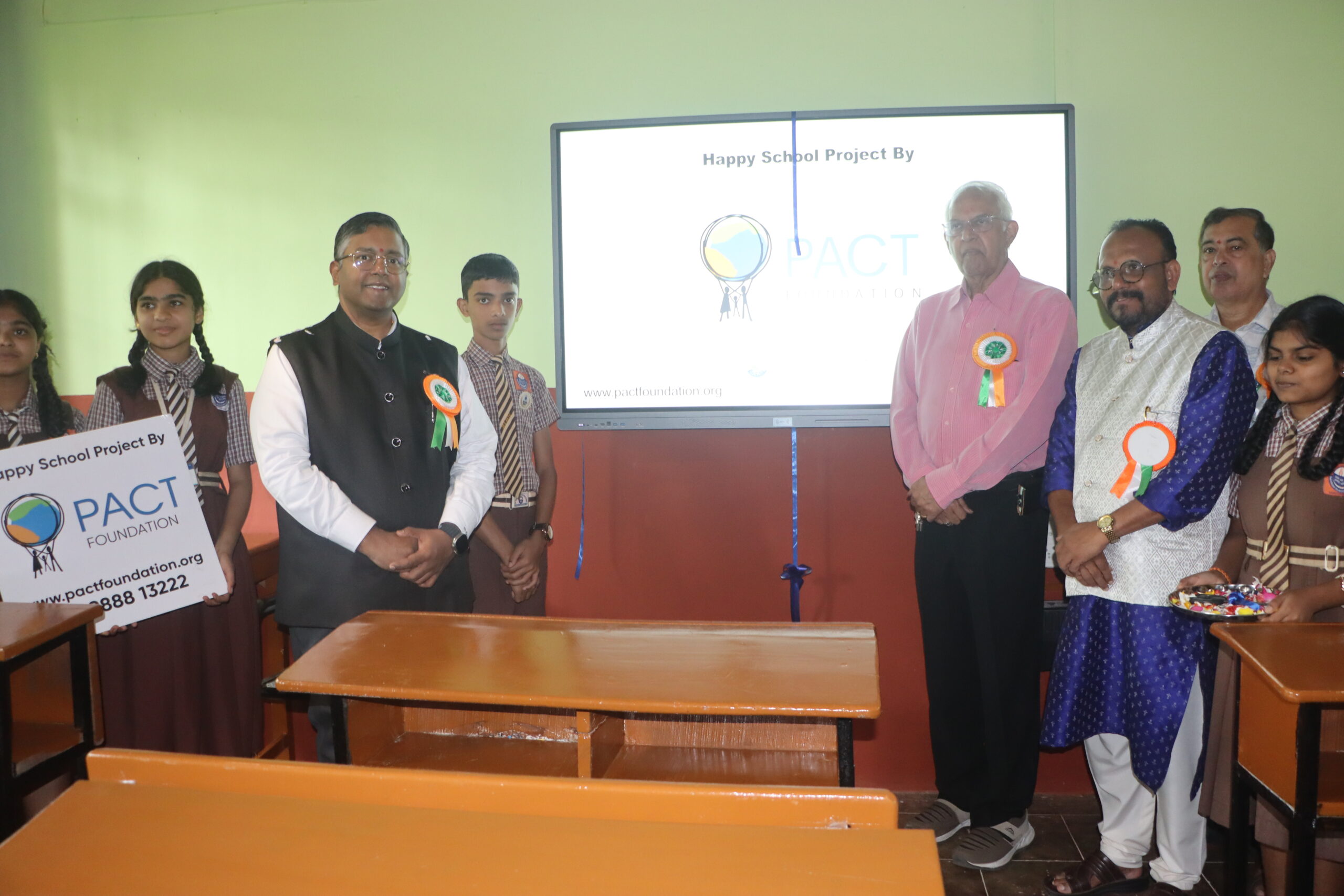 PACT Foundation’s Happy School Project Adds Two Smart Classrooms to Smt Hirabai Talaulicar High School in Sancordem