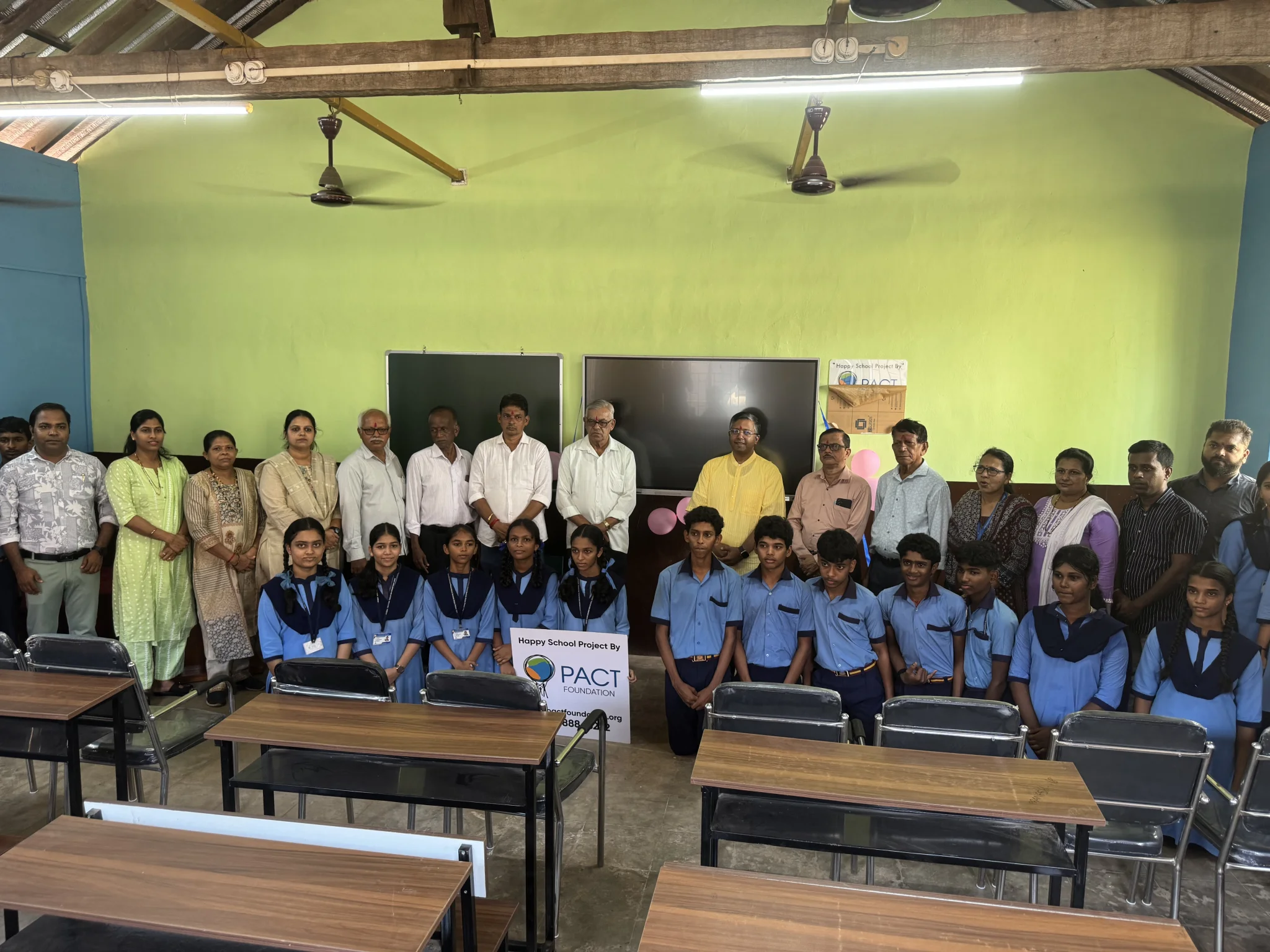 Happy School Project inauguration at Shri Kamleshwar High School, Korgao