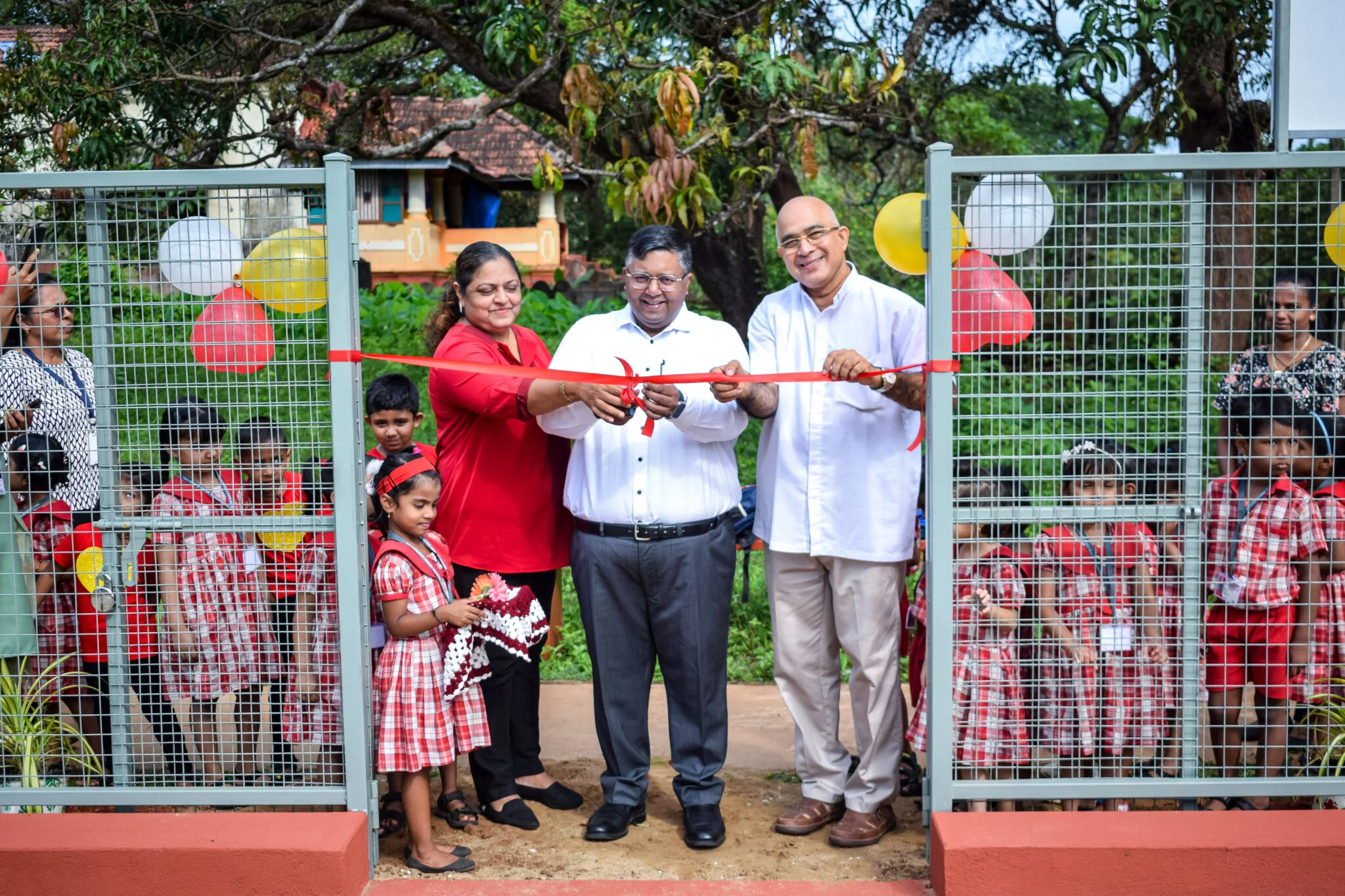 St Xavier’s School in Moira celebrates new smart classroom and playground, courtesy of PACT Foundation