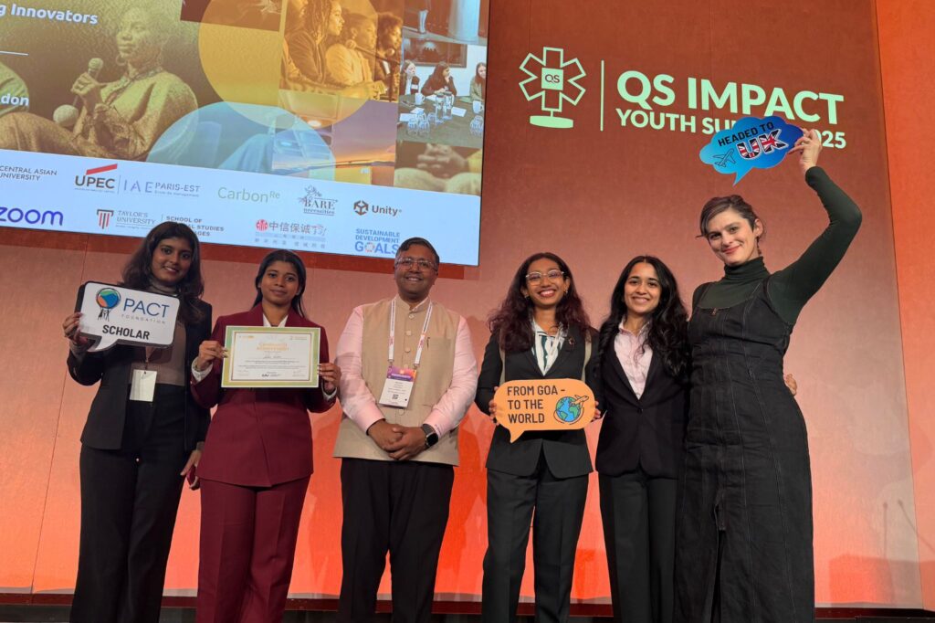 PACT Scholars from Goa make it big at UK Sustainability Event